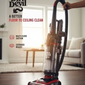 Dirt Devil Multi-Surface Extended Reach+ Upright Vacuum - Red/Black (UD76300V)